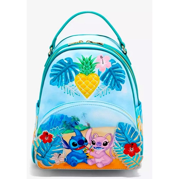 Loungefly Handbags - Disney Lilo & Stitch: The Series Angel & Stitch Pineapple Mini Backpack